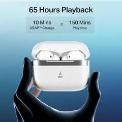 boAt Airdopes Prime 513 ANC, ~32dB Active Noise Cancellation, 65H Battery, Multipoint Connectivity, 4Mics ENx, Bluetooth Earbuds, TWS Ear Buds Wireless Earphones with mic (Ivory Glow)