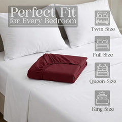 Utopia Bedding Waterproof Mattress Protector, Cotton Terry Fabric, King Size, Brown, Breathable & Elastic Fitted