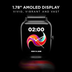 boAt Ultima Regal w/ 2.01”(5.10 cm) Crystal-Clear AMOLED Display, 1000 NITS Brightness,Premium Metal Body, Functional Crown, 100+ Sports Modes, Fitness Smart Watch for Men & Women (Steel Black)
