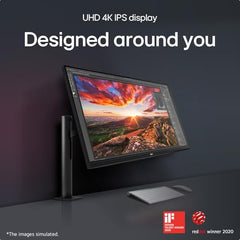 LG 32UR500K-B Ultrafine 32-inch 4K UHD (3840x2160) Computer Monitor HDR10 Built-in Speaker x2 OnScreen Control Reader Mode Flicker Safe Borderless Design HDMIx2 DisplayPort Black