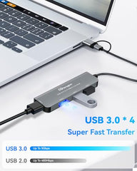 USB 3.0 to HDMI Adapter for Monitor 1080P@60Hz Display with 5Gbps High Speed Transmission, Support Extend & Mirror Mode, Compatible with Window Mac Laptop Desktop Projector TV