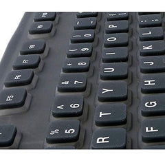 Crownish Portable Flexible Silicone Fordable Waterproof Wired USB Laptop and Tablet Keyboard