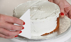 SYGA Set of 3 Cake Smoother Scrapper for Cake Decoration
