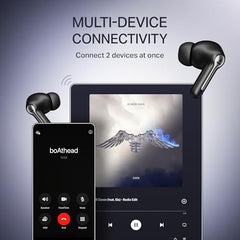 boAt Airdopes Prime 511, Volume Swipe Control, 50hrs Battery, 4Mics ENx, Multipoint Connection, App Support, Bluetooth Earbuds, TWS Ear Buds Wireless Earphones with mic (Active Black)
