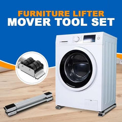 Heavy-Duty Adjustable Stand with Locking Casters for Fridge & Washer