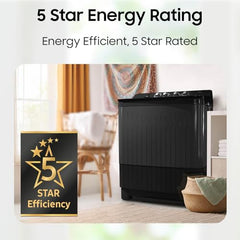 Samsung 8 kg, 5 star, Semi-Automatic Top Load Washing Machine (WT80C4200GG/TL, Air Turbo Drying, Light Gray, 5 Year Warranty on Wash Motor)