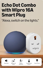 Amazon Echo Dot (5th Gen), smart speaker with Alexa+, vibrant sound, motion detection, temperature sensor, bluetooth, Blue