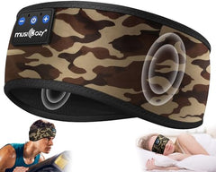 MUSICOZY Sleep Headphones Bluetooth Headband Headphones for Side Sleepers | Sleeping Headbands Wireless Sports Earphones Sweat Resistant Earbuds for Workout Running Cool Gadgets Unique Gifts for Women