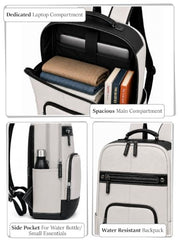 FUR JADEN Laptop Backpack With 15.6 Inch Laptop Compartment | Water Resistant For College School Work for Men & Women | With USB Charging Port