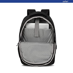 Safari Quill Large Laptop Backpack 26 Ltrs Water Resistant Fabric - Black