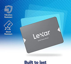 Lexar NQ100 2.5" SATA III 6Gb/s Internal SSD 256GB, SSD Hard Drive Up to 550MB/s Reading, Internal SSD SATA for Laptop, Desktop, PC