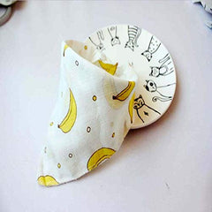 SYGA Pack of 2 Bibs Bandana for Bibs and Teething for Girls and Boys(Banana and Watermelon) For 6-36 Months