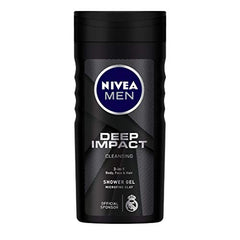 Nivea Woody Fresh Active Roll On For Men, Anti-Perspirant, 50 Ml & Men Body Wash, Deep Impact, 3 In 1 Shower Gel For Body, Face & Hair, With Microfine Clay, 250 Ml