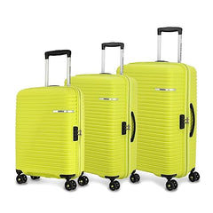 American Tourister Liftoff+ with TSA Lock & 8 Wheel, 3Pc Set (Small +Medium +Large) Hard PP Check-in Suitcase for Travel/Trolley Bag for Travel/Travel Bag with Double Wheel - Spa Blue