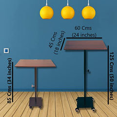 eStand Height Adjustable Laptop Table to be Used in Sitting & Standing Posture (Black HAT (29" - 45"))