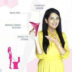 MILDCARES Disposable Stand and Pee Device for Women (Pack of 2, 10 Units Each) | Hygienic Female Urination Device | Ideal for Travel, Public Toilets, Camping & Pregnancy Use