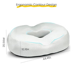 Sleepsia Donut Pillow for Tailbone Pain |1 Year Warranty| Coccyx Seat Cushion for Chair-Hemorrhoid& Piles Pillow-Car Seat Donut Cushion Hemorrhoids Fistula Prostate Post Relief (Memory Foam)