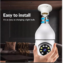 Vexcrion 360° WiFi Smart Security Camera with Dual Lens, 2-Way Audio, Night Vision, Motion Detection, Mobile App Remote View, Home CCTV Camera