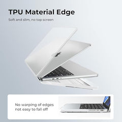 Meyaar Compatible with MacBook Neo Case 13 Inch A3404 with A18 Pro Chip 2026, Transparent Hard Shell Plastic Snap-On Protective Cover (Crystal Clear, for MacBook Neo 13” (A3404))