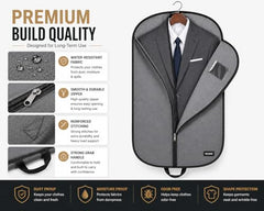 RAAHII 2 piece suit cover, Blazer cover, coat covers with zip for wardrobe storage of suit, jacket, garments, sweaters, saree, pant organizer (hanger not included)