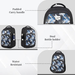 F Gear Arashi Mocha Mousse 35L School Backpack,Laptop Sleeve,4 Compartments