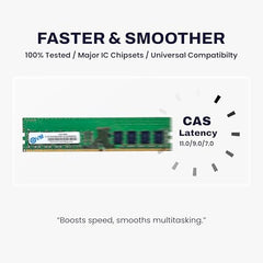 EVM 8GB DDR4 Desktop RAM 3200MHz | Long-DIMM – 1.2V Low Voltage |288-PIN Pin, Intel & AMD Compatible | High-Speed PC Memory Upgrade | 10 Year Warranty (EVMT8G3200U88P)