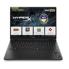 HP Smartchoice HyperX OMEN 15, AMD Ryzen 7 260, 8GB-RTX 5050, 24GB DDR5 (Upgradeable), 1TB SSD, 180Hz, 2.5K, 500 nits, 3ms RT, 15.3''/38.9cm, Win11, Office24, Black, 2.42kg, gb0038AX, AI Gaming Laptop