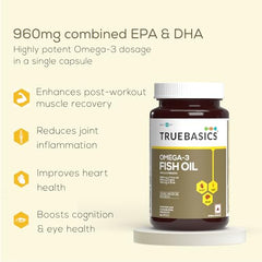 TrueBasics Advanced Multivitamin,60 Tablets + Omega 3 Fish Oil,60 Capsules