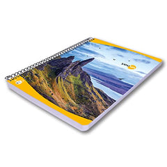YOUVA Navneet|Spiral Long Book For Students And Executives|Spiral Bound With Safety Lock|A4 Size -21 X 29.7 Cm|Single Line|400 Pages|Pack Of 1