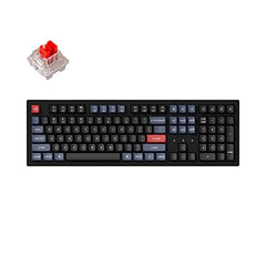 Keychron K10 Pro Wireless Custom Mechanical Keyboard, QMK Programmable Bluetooth 100% Layout with Silent Red Switch White Backlight Compatible with Mac Windows Linux
