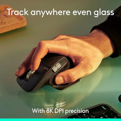 Logitech MX Master 3S Bluetooth Edition Wireless Mouse, No USB Receiver - Ultra-Fast Scrolling, Ergo, 8K DPI, Track on Glass, Quiet Clicks, Works with Apple Mac, Windows PC, Linux, Chrome - Graphite