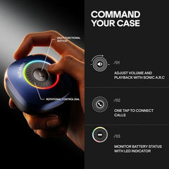 boAt 2026 Launch Nirvana Crown, Sonic ARC, LEDs, Haptic Feedback,50dB Hybrid ANC,Spatial Audio, 6 Mic ENx, App Support, v6.0 Bluetooth Earbuds, TWS Ear Buds Wireless Earphones with mic (Blazing Red)