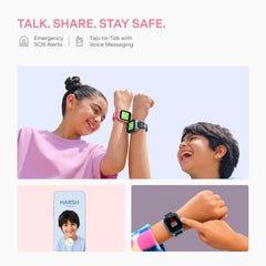 boAt Sailor Nav Kids Smartwatch with 2-Way Video & Voice Calling, Real Time Location Monitoring via Google Maps, Geofencing, 4G SIM Compatible, Parental Control, SOS, Smartwatch for girls (Fairy Pink)