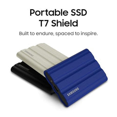 Samsung T7 Shield Portable SSD 1TB, USB 3.2 Gen2 External SSD, Up to 1,050MB/s, Rugged, IP65 Water & Dust Resistant, for Photographers, Content Creators and Gaming, Mac Compatible, MU-PE1T0S, Black