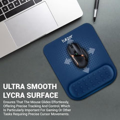 Tukzer Gel Mouse Pad Wrist Rest Memory-Foam Ergonomic Mousepad| Cushion Wrist Support & Pain Relief| Suitable for Gaming, Computer, Laptop, Home & Office Non-Slip Rubber Base (Grey)