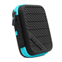 AirCase 2.5 Inch External Hard Drive Case with Shockproof EVA Hardshell & Soft Lining | Travel Organizer Pouch with Mesh Pocket, Zipper Closure for HDD/SSD, Earphones, Cable, Charger & Gadgets(Black)