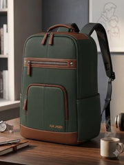 FUR JADEN Laptop Backpack With 15.6 Inch Laptop Compartment | Water Resistant For College School Work for Men & Women | With USB Charging Port