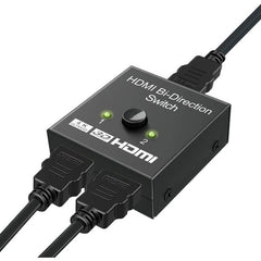 SYGA HDMI Switch 4K HDMI Splitter, 1080P HDMI Splitter 1 In 2 Out /2 Input 1 Output, Plug & Play, Manual HDMI Switcher for Xbox, PS4, PS3, Blu-Ray player, DVD, HDTV