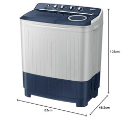 Samsung 8.5 Kg 5 Star Semi Automatic Top Load Washing Machine (WT85B4200GD/TL,DARK GRAY)