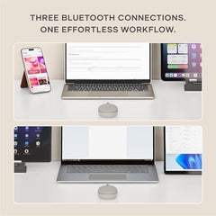 SATECHI OntheGo Bluetooth Mouse, Connect Up to 3 Devices, for Laptop, Black