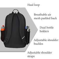 F Gear Colorado Nvy ylw 39L Large Casual backpack with Organizer Bottle compartment Water resistant lightweight, Gifts for Men Women Boys Girls Adults, College/School/Tuition/Travel Bag