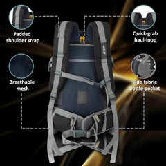 Wesley Spartan Unisex Travel Hiking Laptop Bag fits Upto 17.3 inch with Raincover and Internal Organiser Backpack Rucksack College Backpack