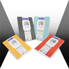Doms A5 INSPIRO Sketch Book | Binding : Soft Cover Pinning | 56 Pages | Pack of 4 books