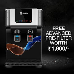 AO Smith Z9 Pro Black RO Water Purifier For Home | Ambient & Instant Hot | Copper + Alkaline Water Filter | 100% RO Purifier with Silver Sheild | 10L Storage
