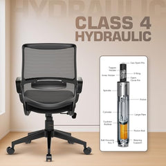 Da URBAN® Dysen Office Chair, High Back Mesh Ergonomic Home Office Desk Chair with 1 Year Warranty,Tilt Lock Mechanism (Grey)