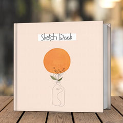 Zaslan Paper - Artist Sketchbook - Square - 120 Gsm - Drawing Sketchbook - 88 Pages/44 Sheets - Hard Bound Drawing Book - Size 21.5 X 21.5 Cm (Face Aura), Acrylic