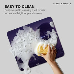 TURTLEWINGS | Mousepad | Inspirational Quote Mousepad – 22x18 cm, 3mm Thick | Abstract Design Non-Slip Rubber Base | Office, Study & Gaming Use | Premium Smooth Surface 3