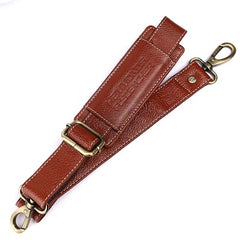 HAMMONDS FLYCATCHER Genuine Leather Bag Strap – Adjustable Shoulder Replacement for Stylish Bags - Matching Stitch - Brown