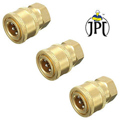 JPT Heavy Duty Pressure Washer Coupler | 1/4-Inch Quick Connect Fitting | Solid Brass Build | Quick Coupler Female Socket