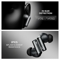 boAt Airdopes Prime 701 ANC, 46dB Hybrid ANC, 50Hr Battery, Real Spatial Audio,Multidevice Connect,App Support, Bluetooth Earbuds, TWS Ear Buds Wireless Earphones with mic (Titanium Blue)